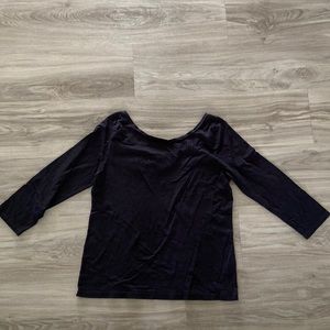 Black 3/4 Sleeve  Shirt